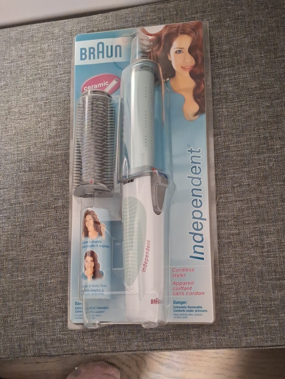 Braun Independent Cordless Styler in Light‎ Blue and White